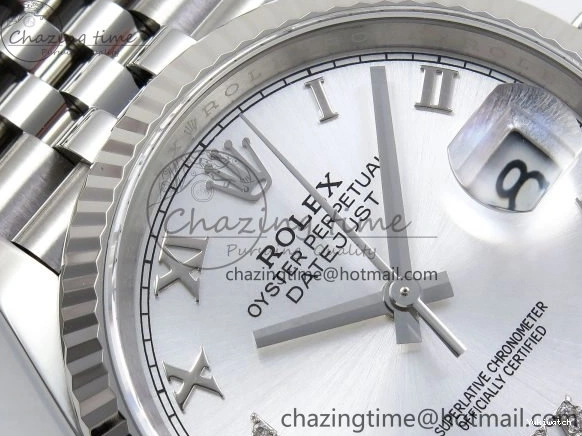 VR3235 36 APF 126234 Silver Steel Dial Bracelet on Jubilee Best DateJust Edition 904L Diamond 1:1 Roman 0520